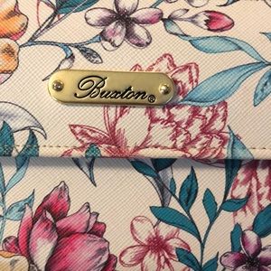 Used once! Floral button wallet